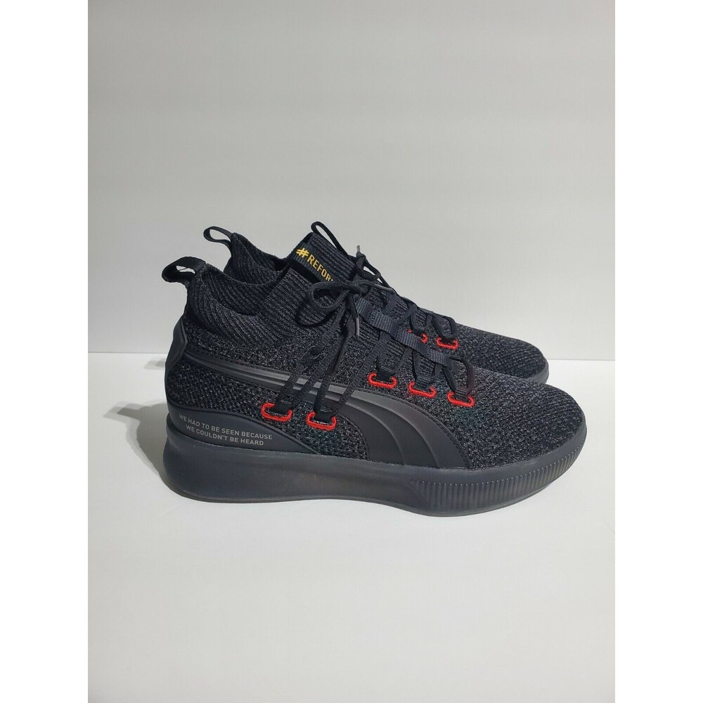 Puma Basketball X Meek Mill Clyde Court Reform Red Black GOLD 192892-01 Mens 9.5
